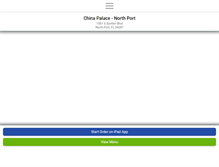 Tablet Screenshot of chinapalacenorthport.com